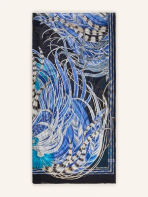 Ferragamo Jedwabny Szalik blau