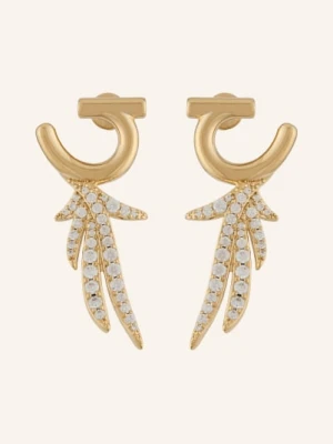 Ferragamo Kolczyki Piuma gold