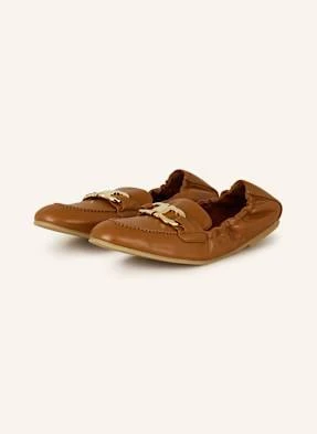 Ferragamo Lakierowane Loafersy Jodie braun