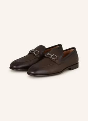 Ferragamo Loafersy Foster braun