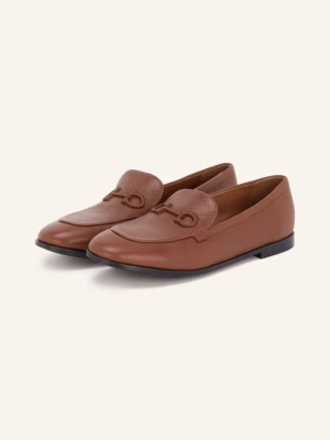Ferragamo Loafersy Soldy braun BRĄZOWY