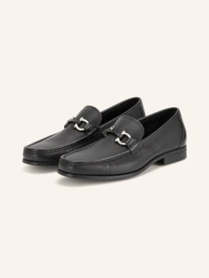 Ferragamo Loafersy Grandioso schwarz