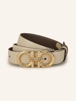 Ferragamo Pasek Skórzany beige