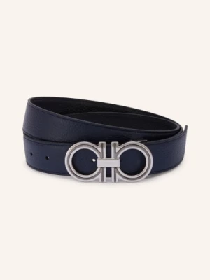 Ferragamo Pasek Skórzany Dwustronny blau