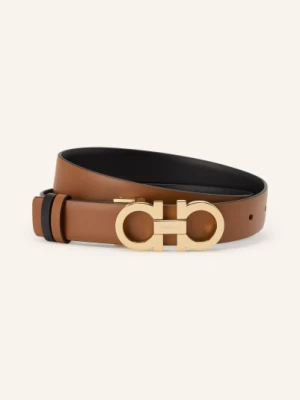 Ferragamo Pasek Skórzany Dwustronny braun