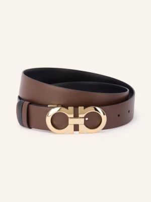 Ferragamo Pasek Skórzany Dwustronny braun