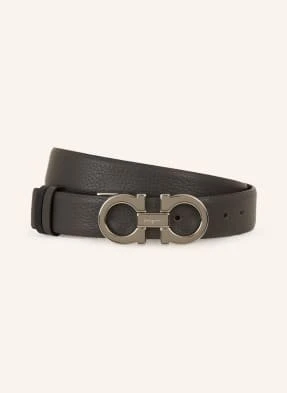 Ferragamo Pasek Skórzany Dwustronny grau