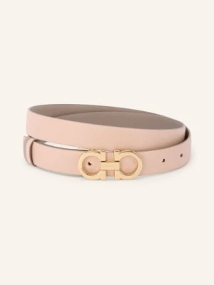 Ferragamo Skórzany Pasek Dwustronny rosa