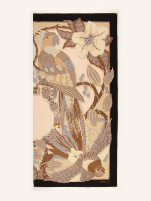 Ferragamo Szal Amazzonia Z Kaszmiru beige