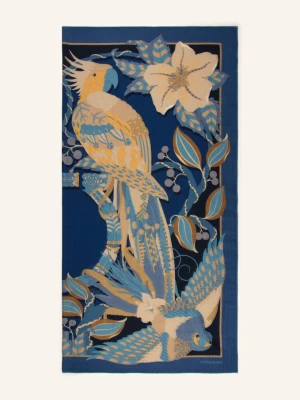 Ferragamo Szal Amazzonia Z Kaszmiru blau