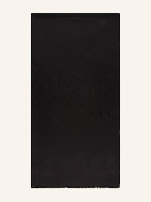 Ferragamo Szal Jedwabny Monogram schwarz