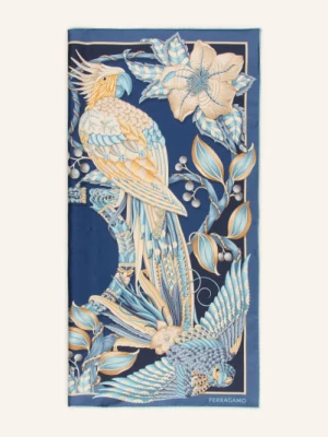 Ferragamo Szalik Jedwabny blau