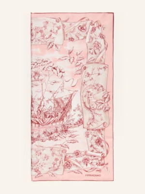 Ferragamo Szalik Jedwabny rosa