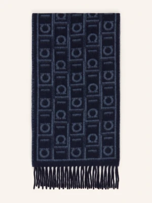 Ferragamo Szalik Z Kaszmirem blau