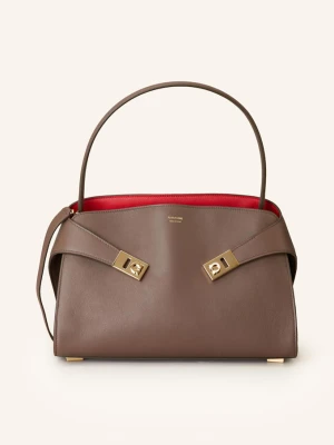 Ferragamo Torba Na Ramię Hug grau