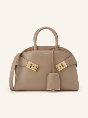 Ferragamo Torba Na Ramię Hug Mini beige