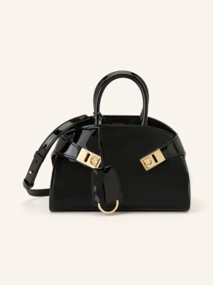 Ferragamo Torba Na Ramię Hug Mini schwarz