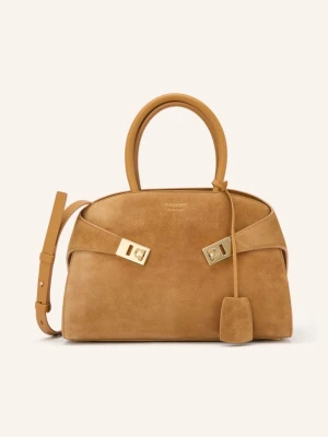 Ferragamo Torebka Na Ramię Hug beige