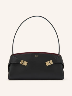 Ferragamo Torebka Na Ramię Hug East West schwarz