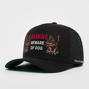 Field Grade Beware of Dog Twill Mesh Trucker uniseks Czapki czarny rozmiar Akcesoria