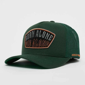Field Grade DIE ALONE TWILL MESH TRUCKER sand uniseks Czapki zielony rozmiar Akcesoria