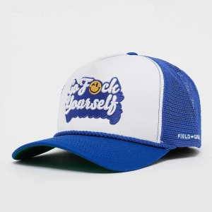 Field Grade GO F YOURSELF TWILL MESH TRUCKER white/game royal uniseks Czapki niebieski rozmiar Akcesoria