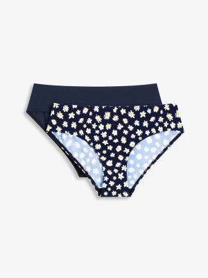 Figi bikini (2 pary) BonPrix niebieski