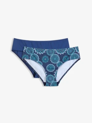 Figi bikini (2 pary) BonPrix niebieski