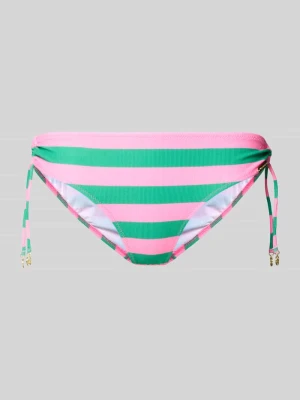 Figi bikini we wzór na całej powierzchni z bocznym wiązaniem WATERCULT