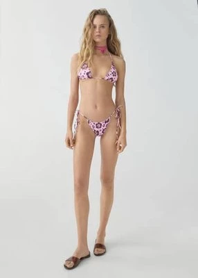 Figi bikini z nadrukiem w kwiaty Mango