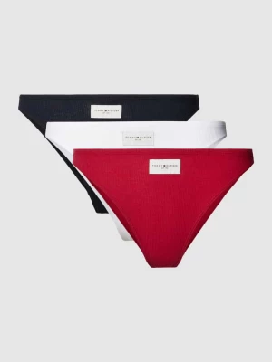 Figi bikini z naszywką z logo w zestawie 3 szt. model ‘Established’ Tommy Hilfiger