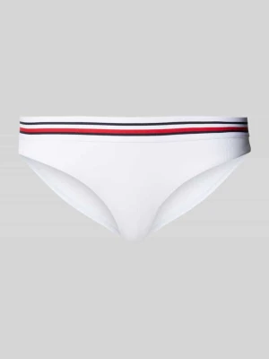 Figi bikini z taśmą z logo Tommy Hilfiger Biały
