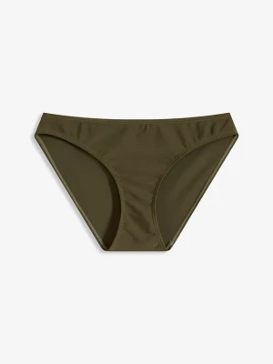 Figi bikini z typowym wycięciem na nogi BonPrix zielony