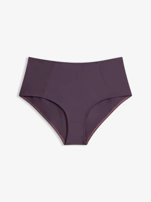 Figi bikini z wysoką talią BonPrix fioletowy