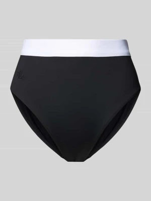 Figi bikini z wysokim stanem i aplikacją z logo model ‘BEL AIR’ Lauren Ralph Lauren Czarny