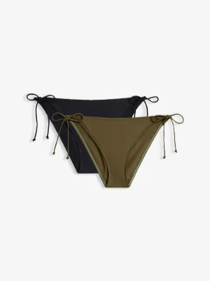 Figi bikini z zestawie 2 sztuk (2 szt.) BonPrix zielony