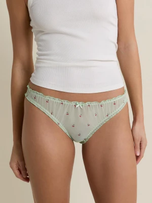 Figi bloomer z tiulu z nadrukiem Etam