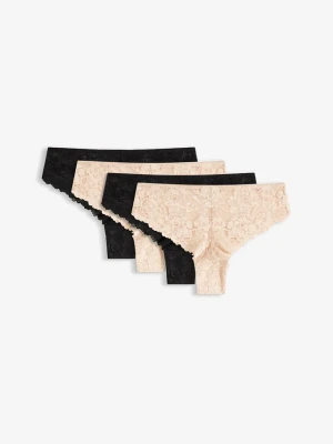 Figi brazylijskie ( 4 szt.) BonPrix czarny