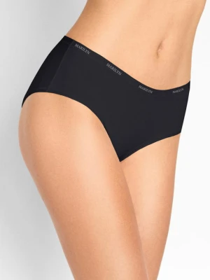 Figi damskie klasyczne czarne z bawełny organicznej i włókna bambusowego Julia POUPEE