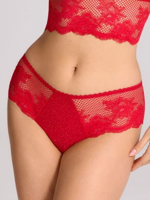 Figi damskie koronkowe czerwone Girl's Night POUPEE