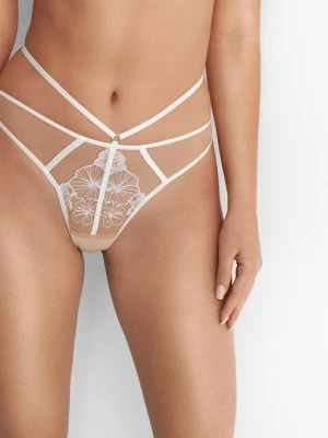 Figi damskie tiulowe z haftem i paskiem wokół talii Priscilla Poupee Marilyn