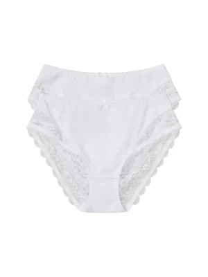 Figi maxi (2 pary) BonPrix biały