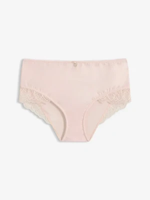 Figi maxi panty z miękkiej mikrofibry BonPrix różowy
