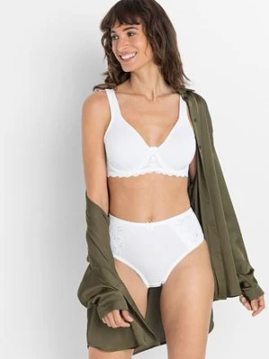 Figi maxi z delikatną koronką (2 pary) bonprix