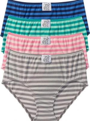 Figi maxi z miękką bawełną (4 pary) bonprix