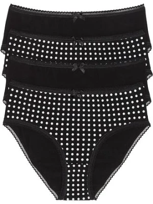 Figi maxi z miękką bawełną organiczną (4 pary) bonprix