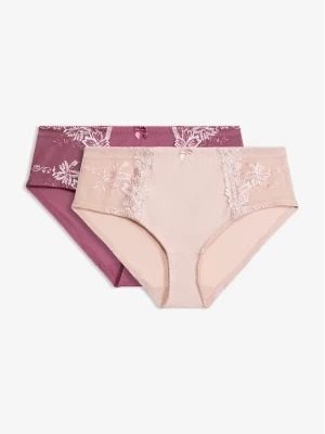 Figi modelujące (2 pary) BonPrix fioletowy