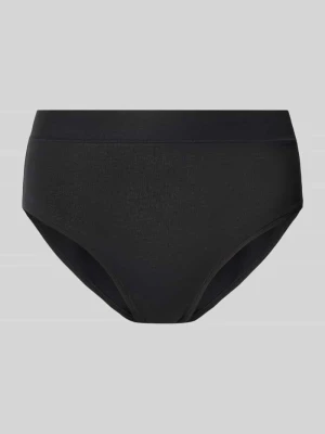 figi o kroju slim fit z mieszanki bawełny model 'Retro' Schiesser Czarny