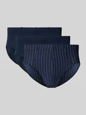 Figi o kroju slim fit z mieszanki bawełny model ‘Supermini’ w zestawie 3 szt. Schiesser