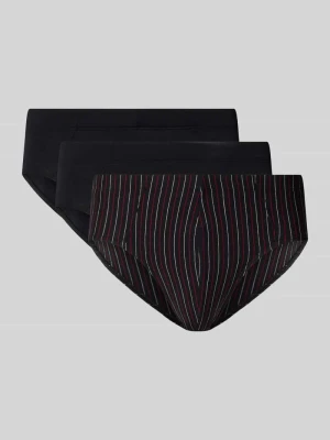 Figi o kroju slim fit z mieszanki bawełny model ‘Supermini’ w zestawie 3 szt. Schiesser
